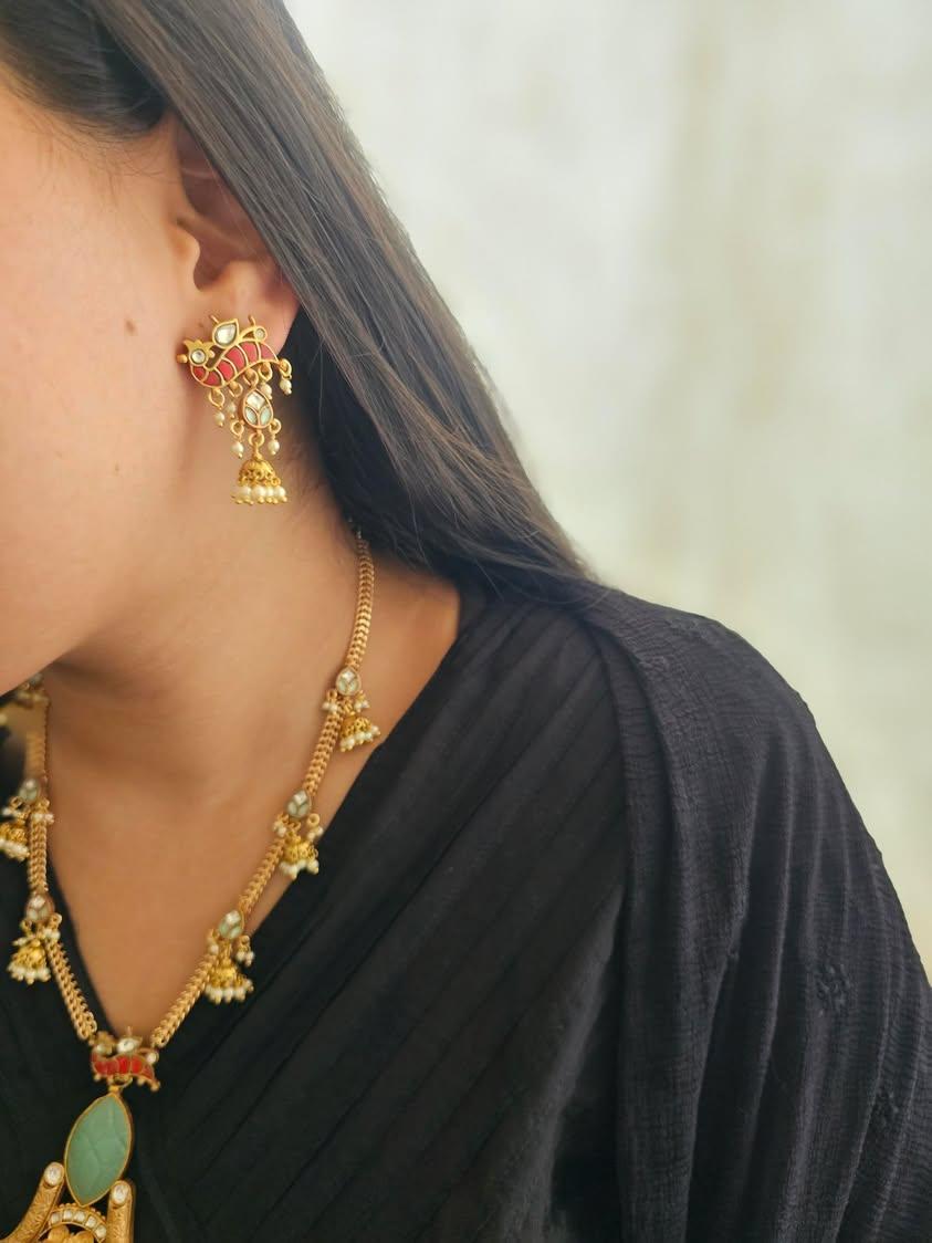 Kashika handcrafted long necklace Thumbnail