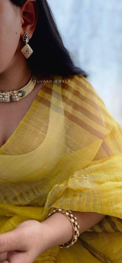 Mogra handcrafted hasli necklace Thumbnail