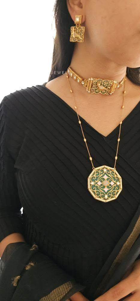 Kristen handcrafted choker Thumbnail