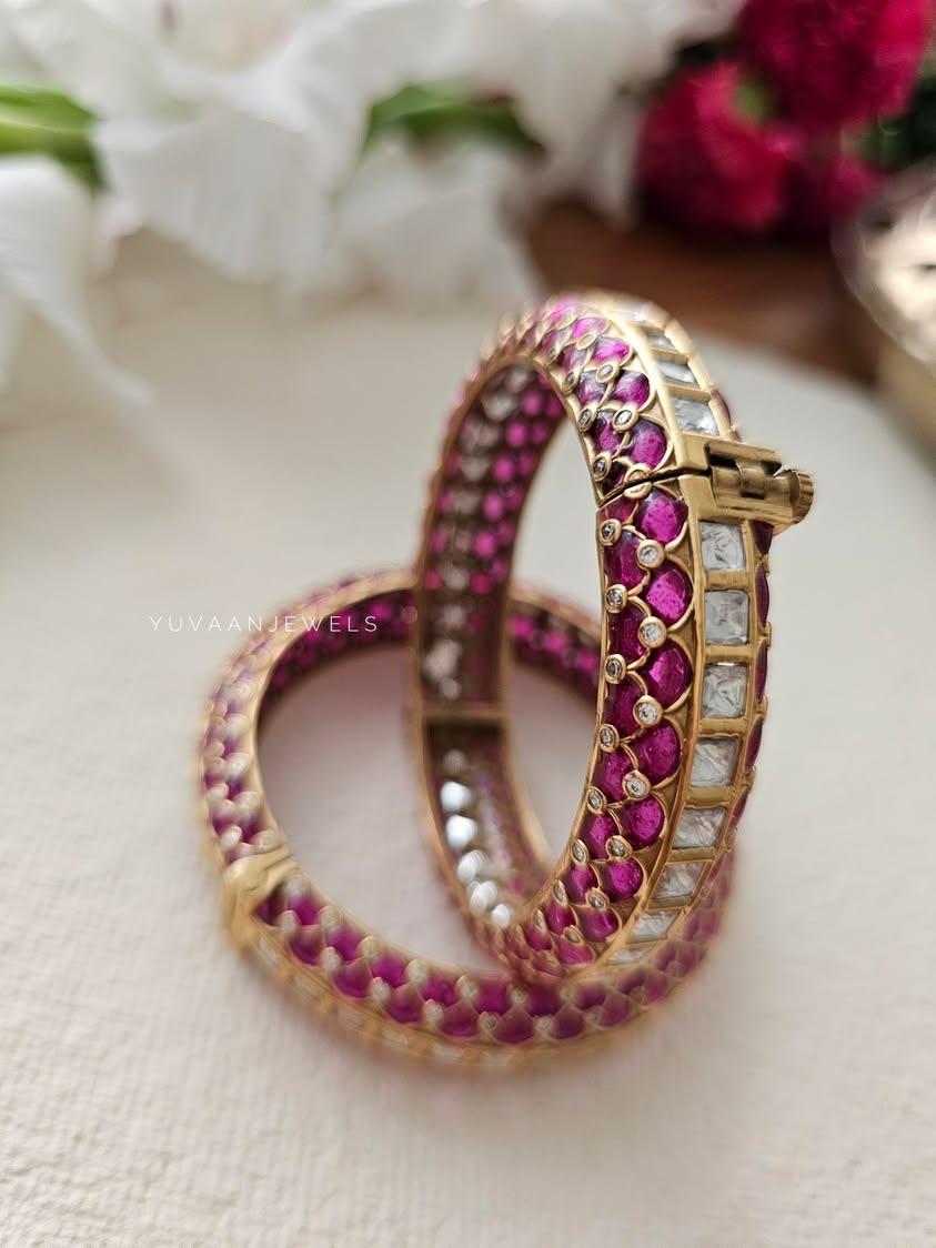 Nami meenakari openable bangles Thumbnail