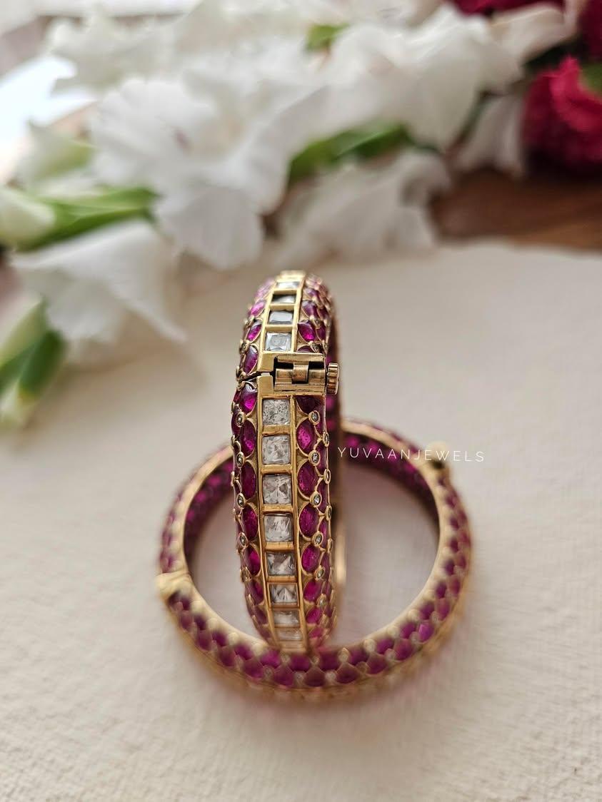 Nami meenakari openable bangles Thumbnail
