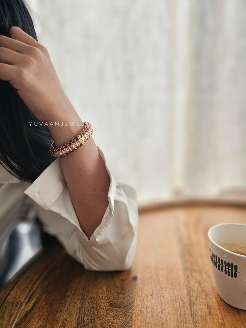 Nami meenakari openable bangles Thumbnail