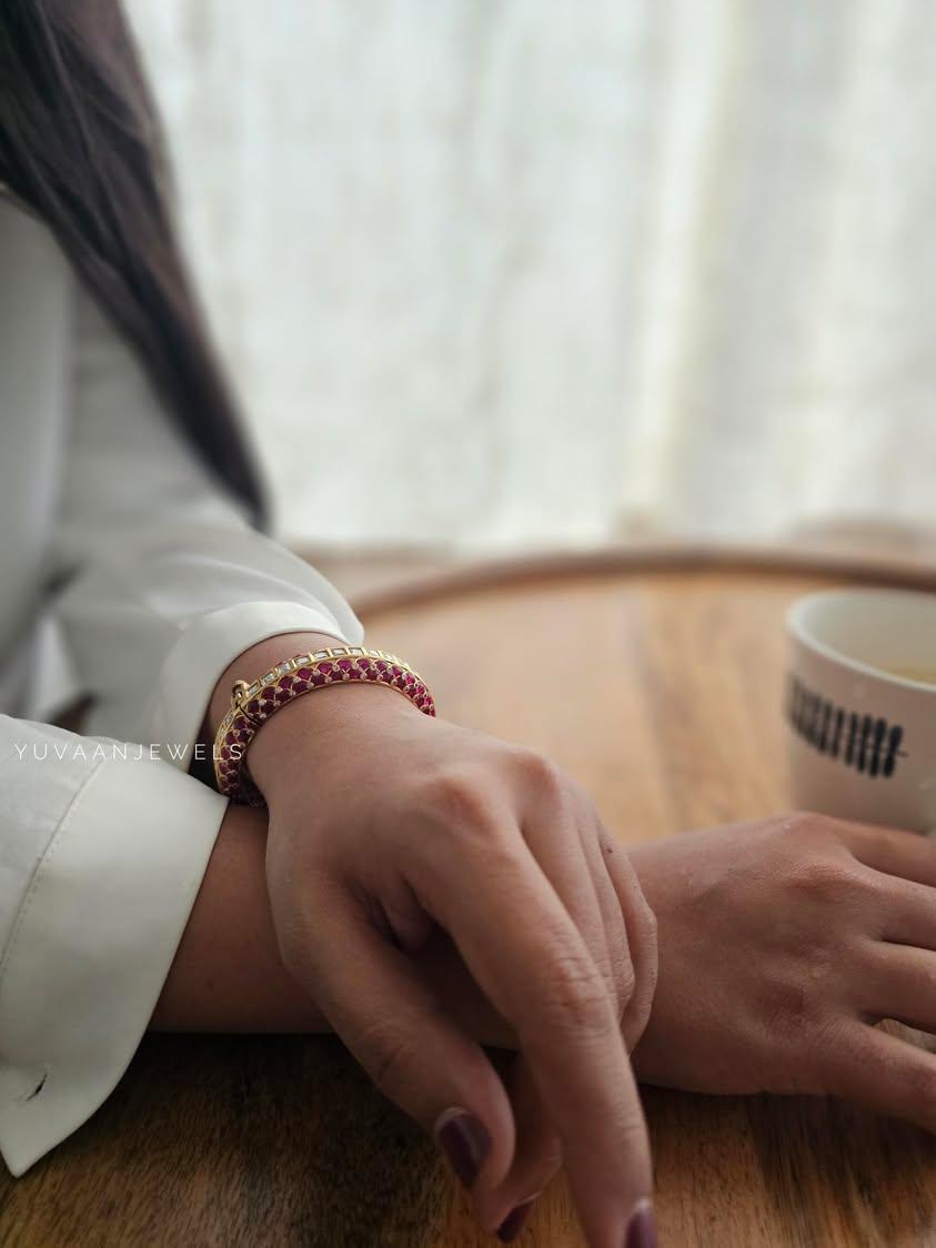 Nami meenakari openable bangles Thumbnail