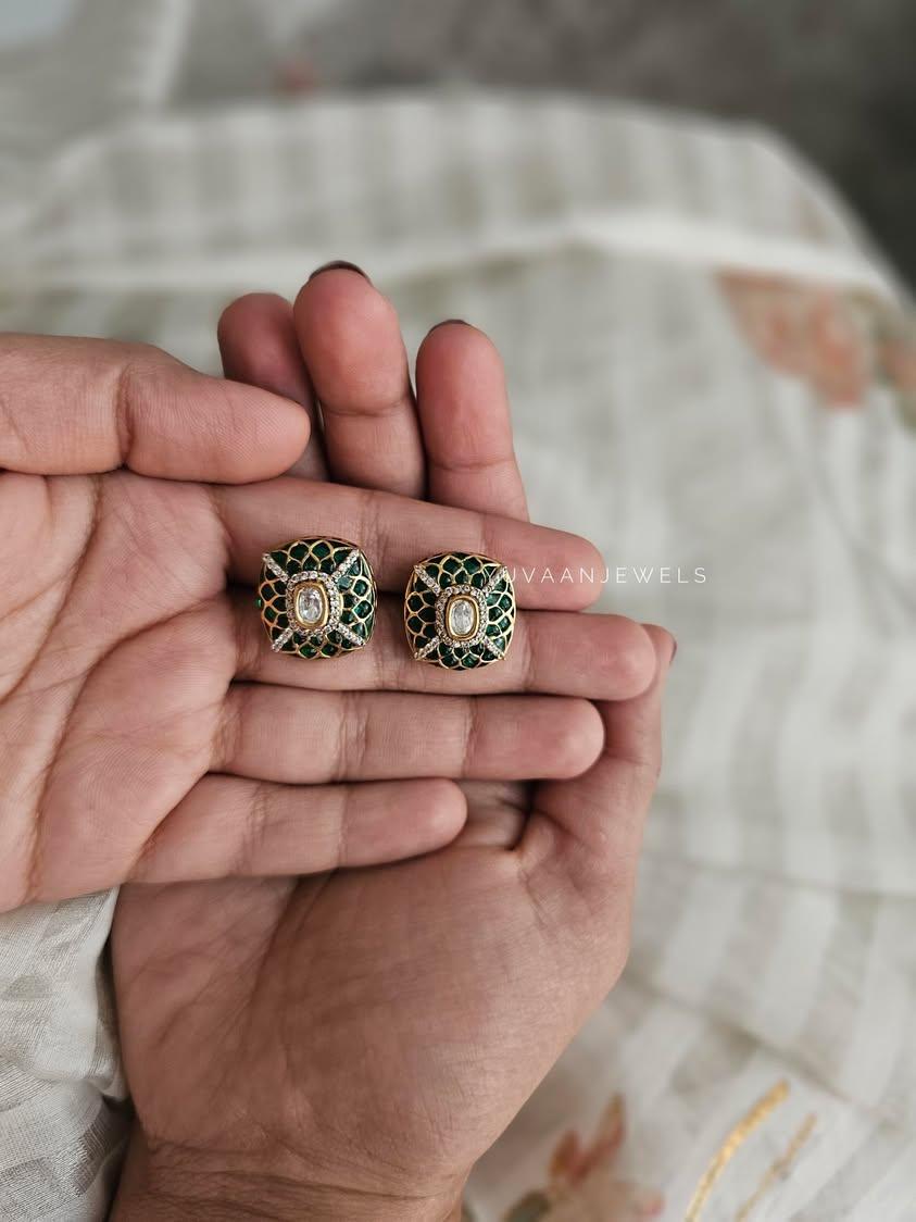 Shamsi delicate meenakari choker Thumbnail