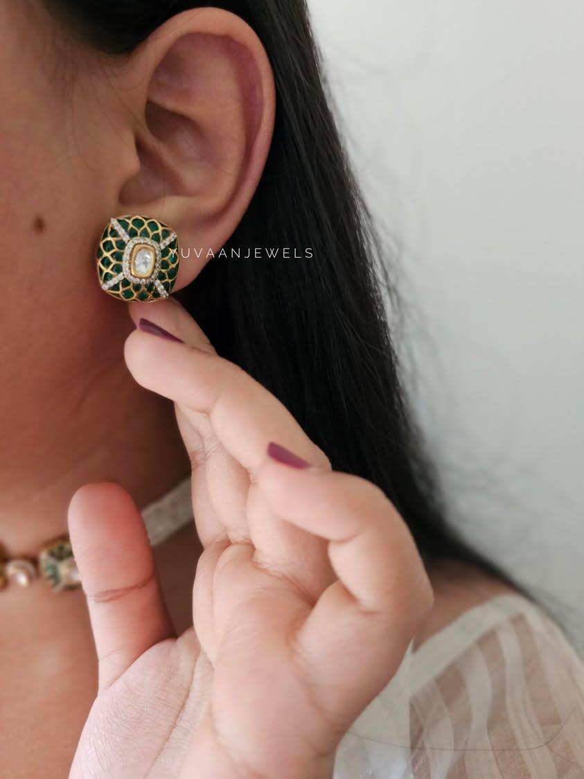 Shamsi delicate meenakari choker Thumbnail