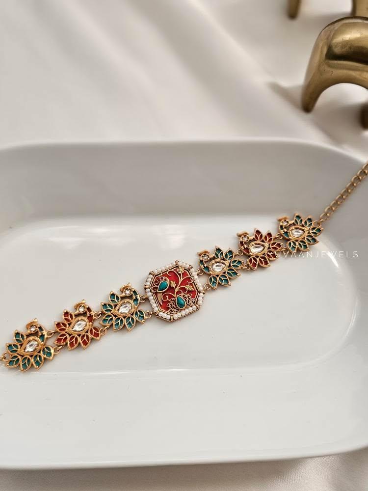 Moor handcrafted choker with earrings Thumbnail