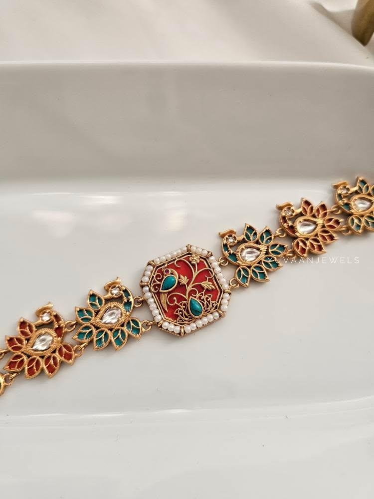 Moor handcrafted choker with earrings Thumbnail