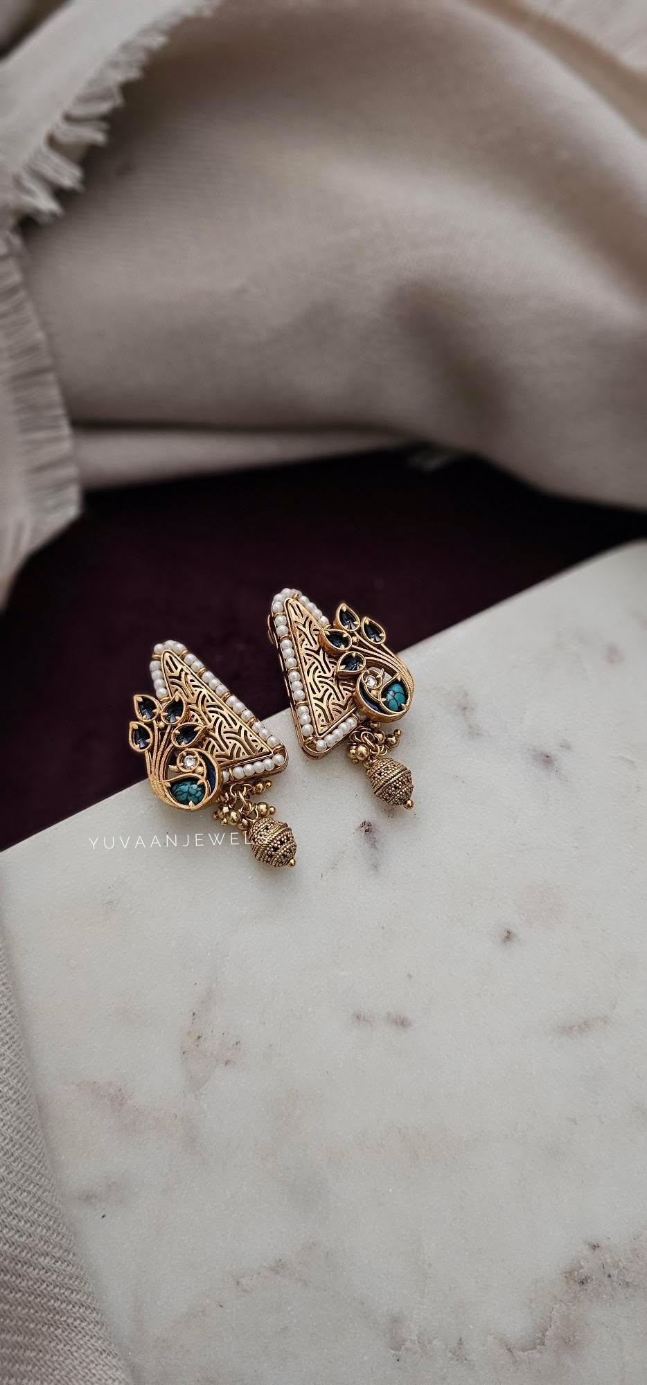 Triya handcrafted earrings Thumbnail