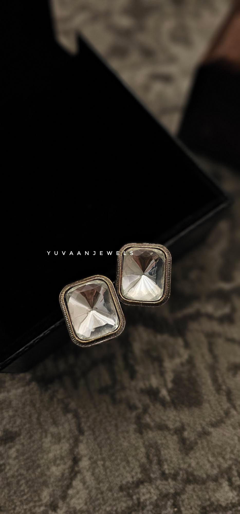 Ziyaan polki studs Thumbnail