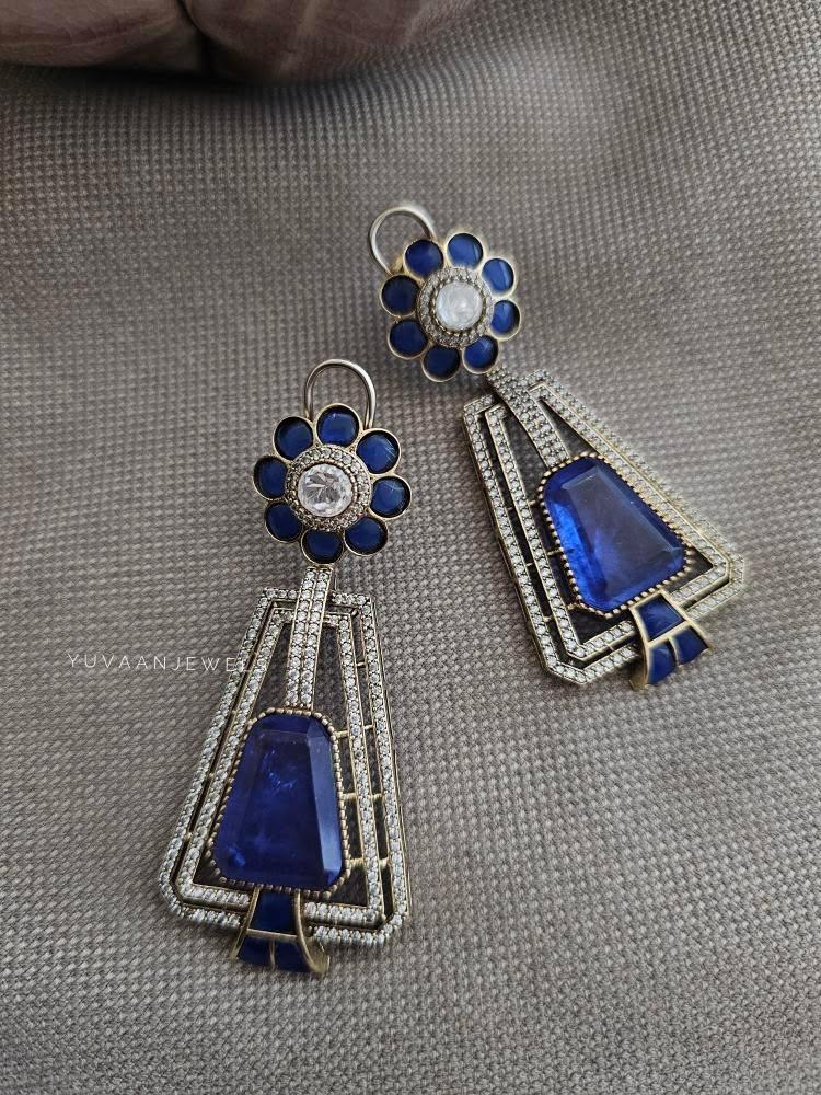 Nirvidha quartz earrings Thumbnail