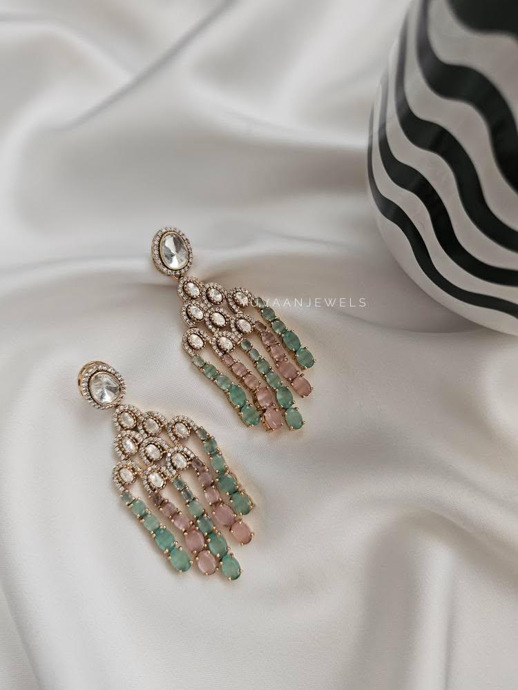Maliah polki earrings Thumbnail
