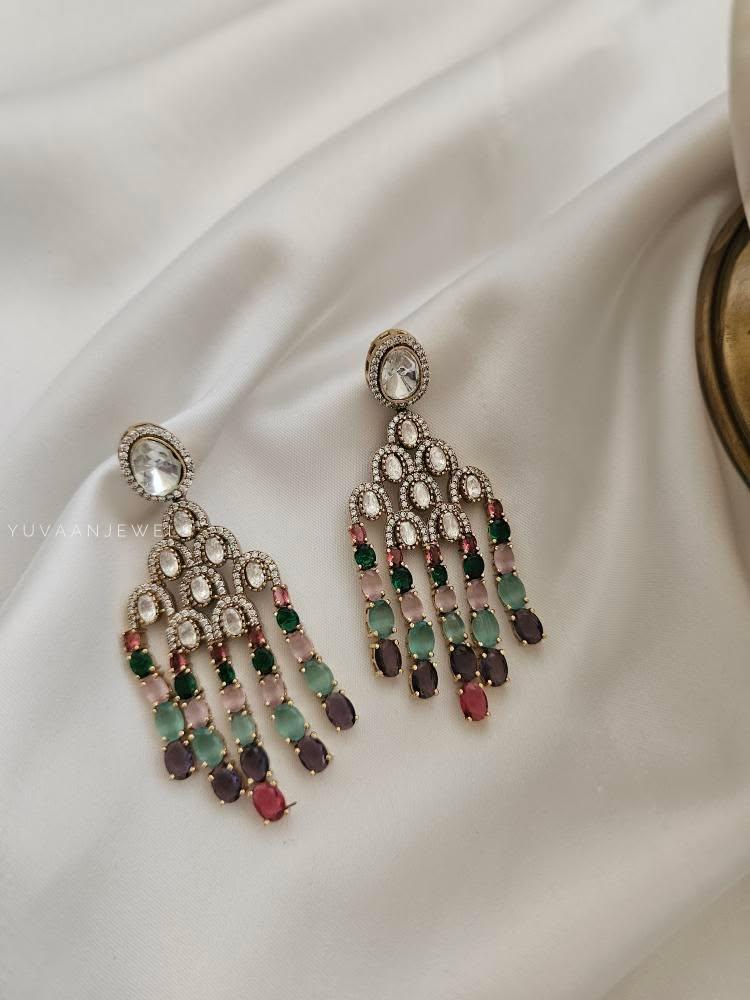 Maliah polki earrings Thumbnail