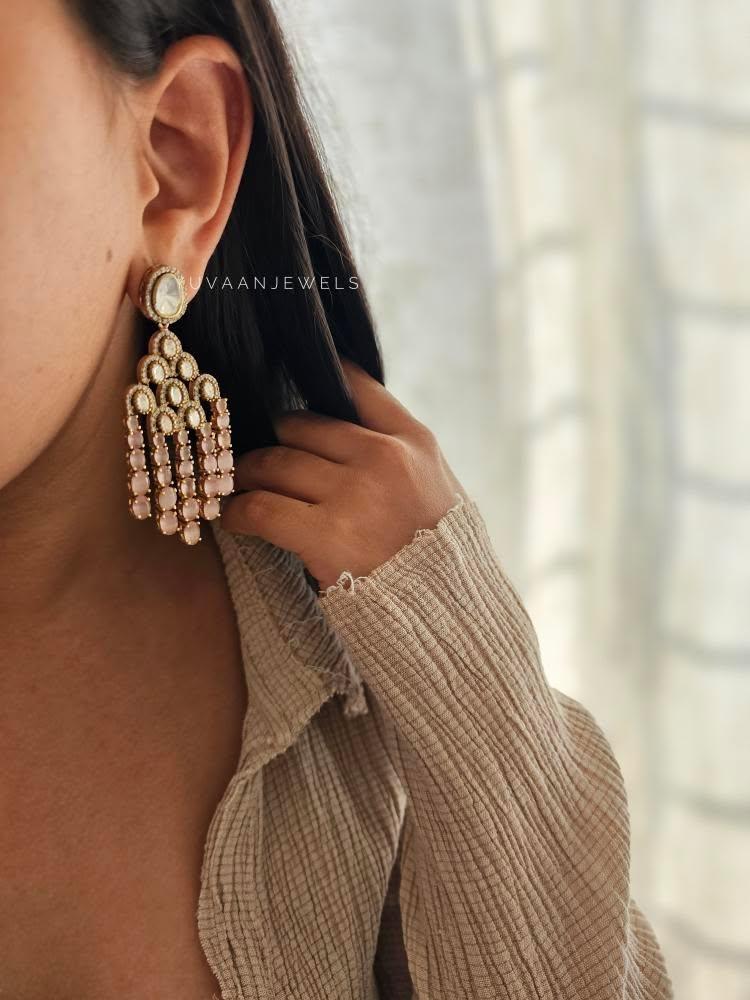Maliah polki earrings Thumbnail