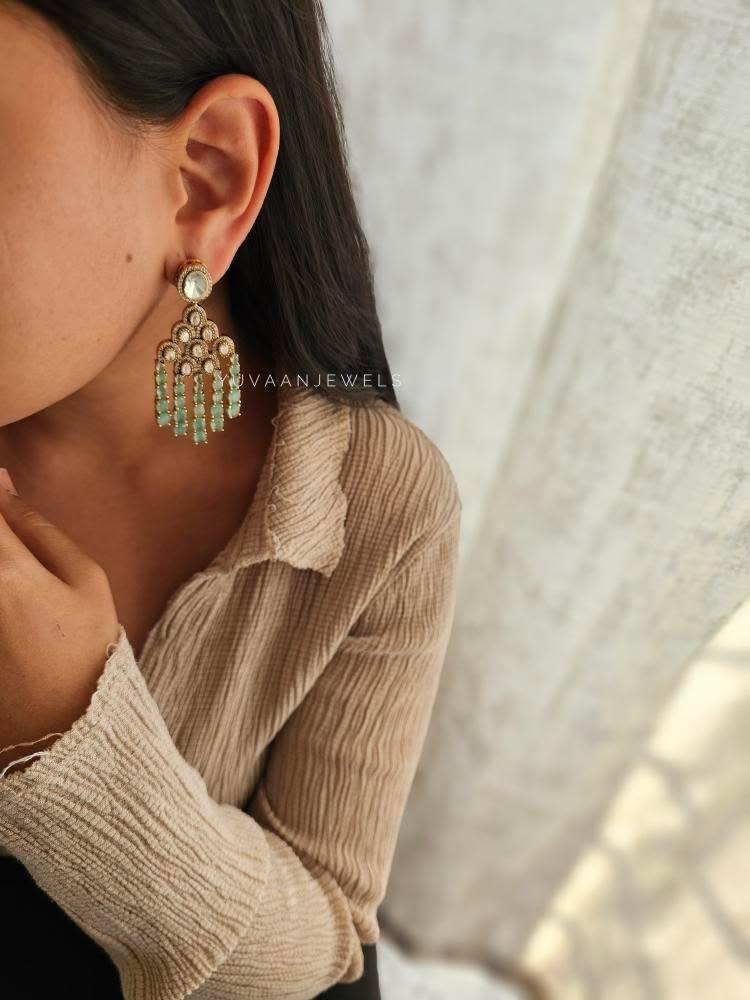 Maliah polki earrings Thumbnail