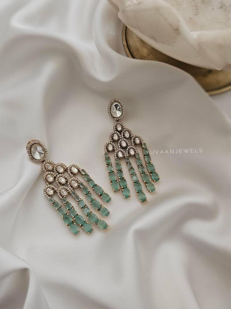 Maliah polki earrings Thumbnail