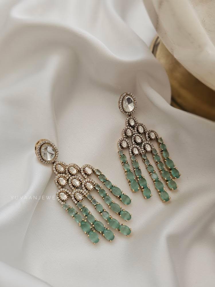 Maliah polki earrings Thumbnail