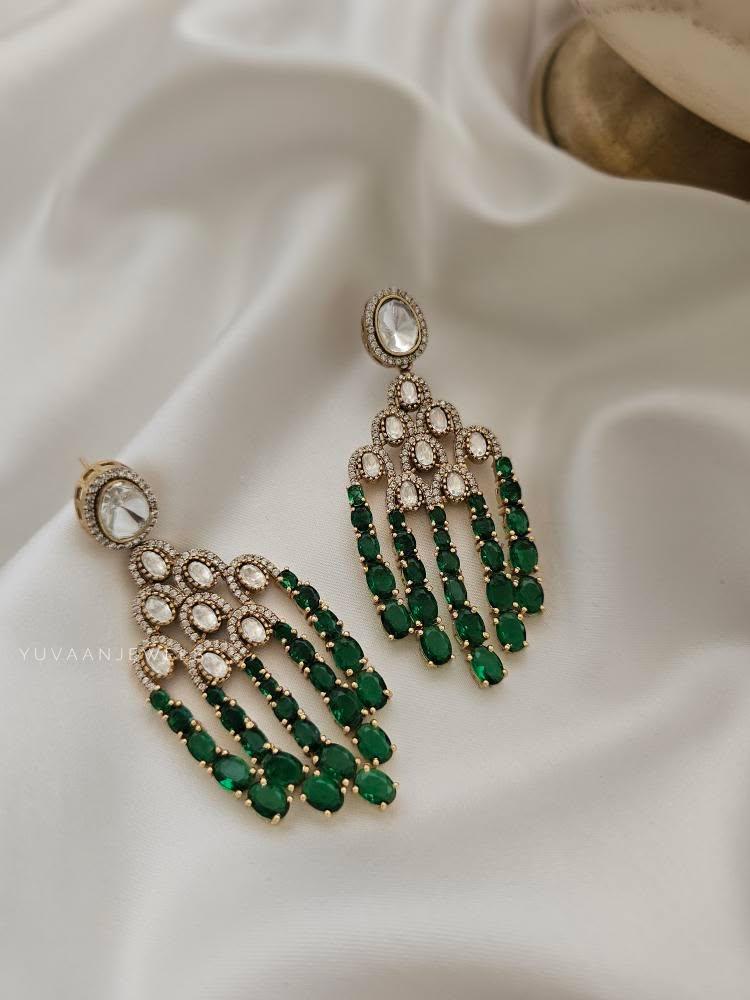 Maliah polki earrings Thumbnail