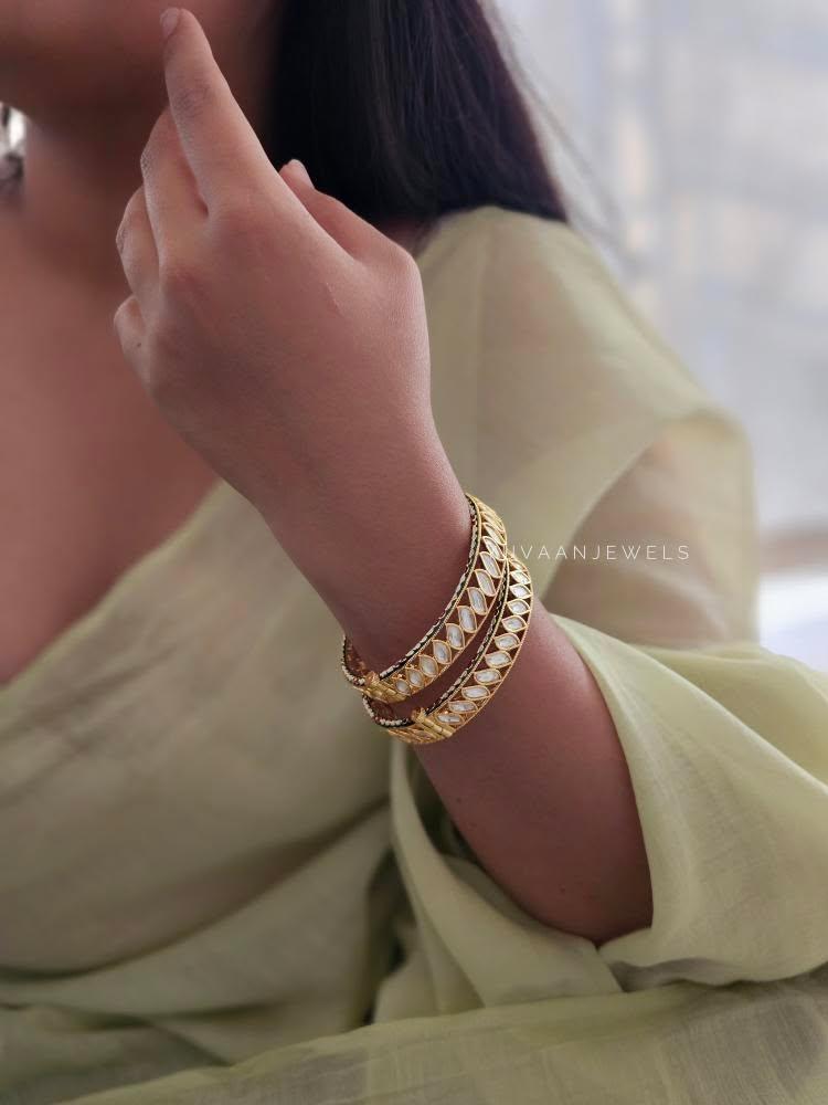 Malaika polki bangles Thumbnail