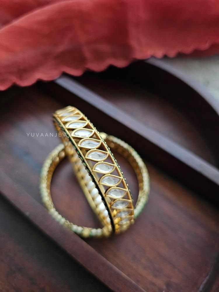 Malaika polki bangles Thumbnail