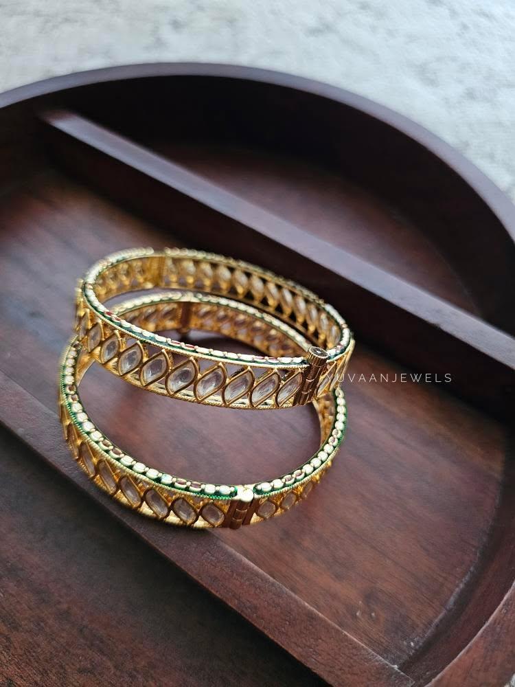 Malaika polki bangles Thumbnail