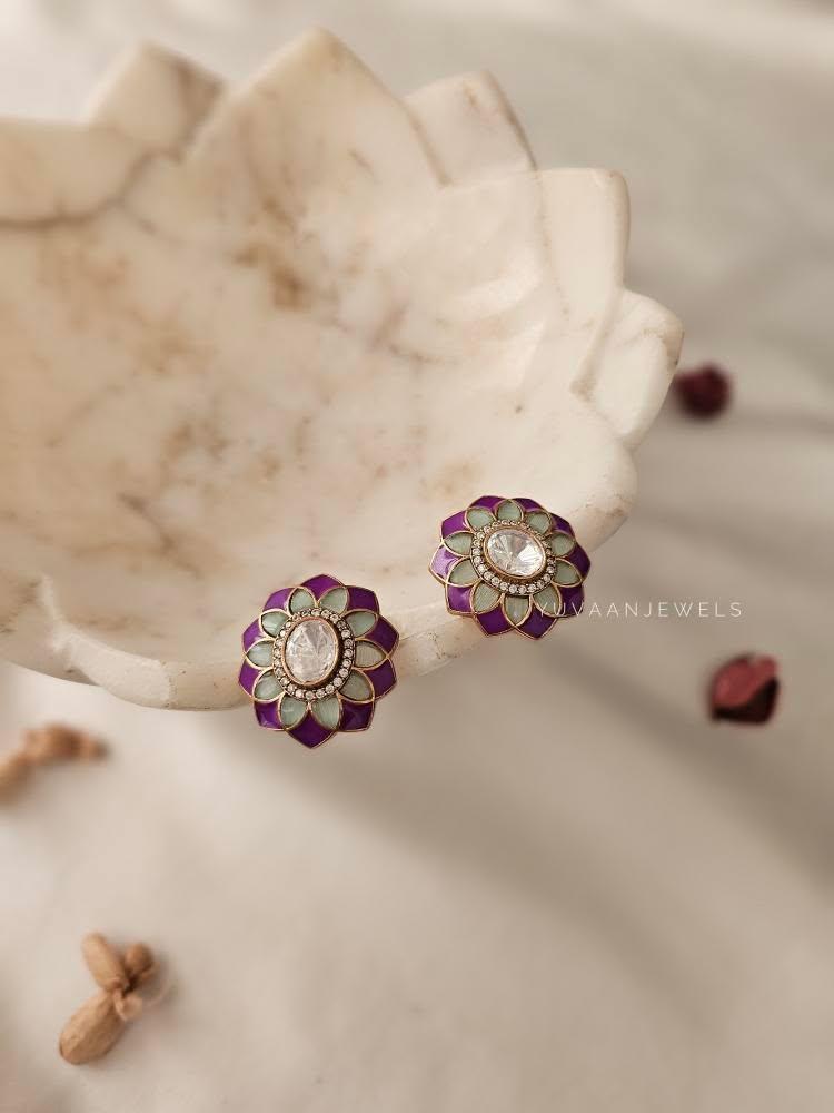 Bahati polki studs Thumbnail