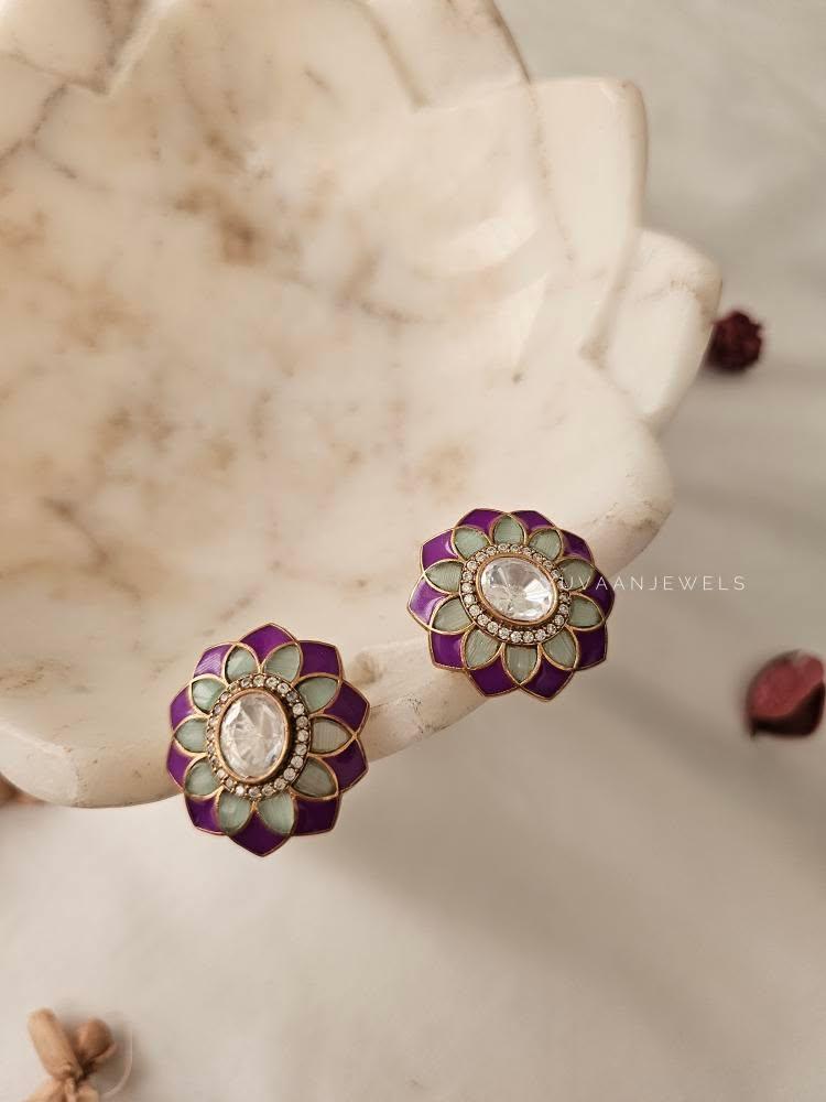 Bahati polki studs Thumbnail
