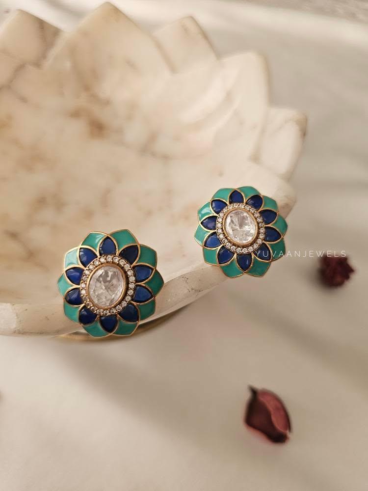 Bahati polki studs Thumbnail