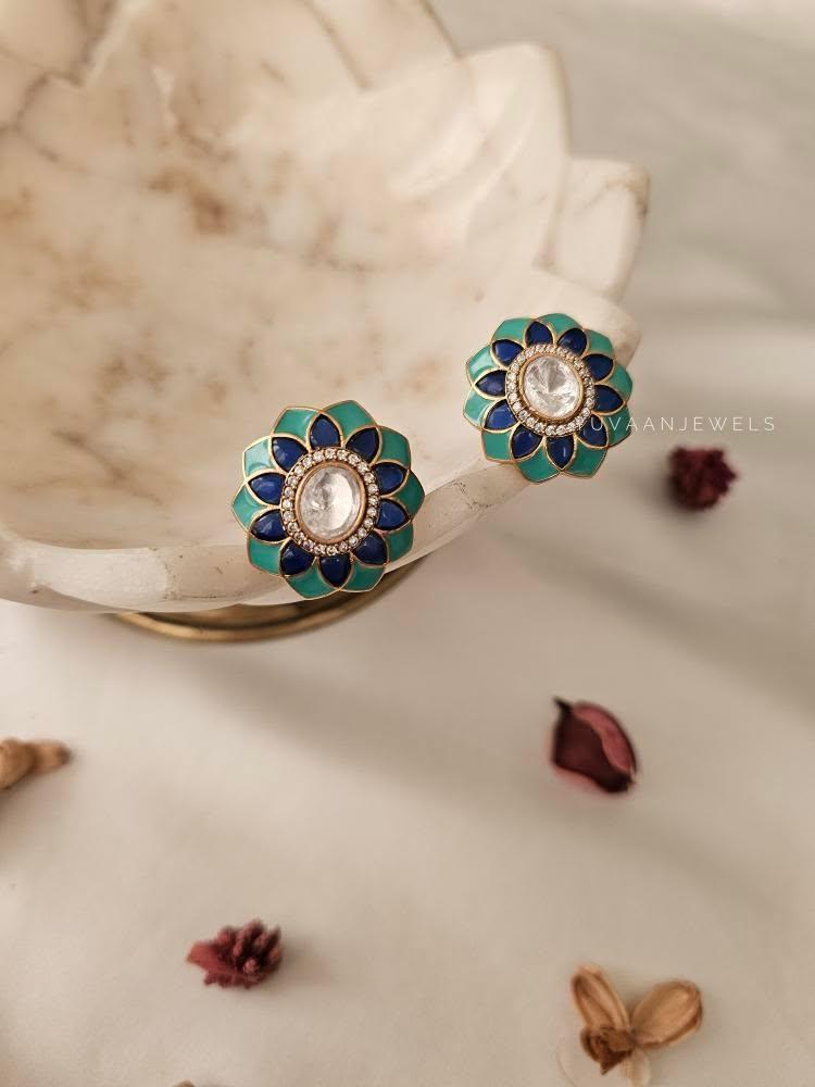 Bahati polki studs Thumbnail