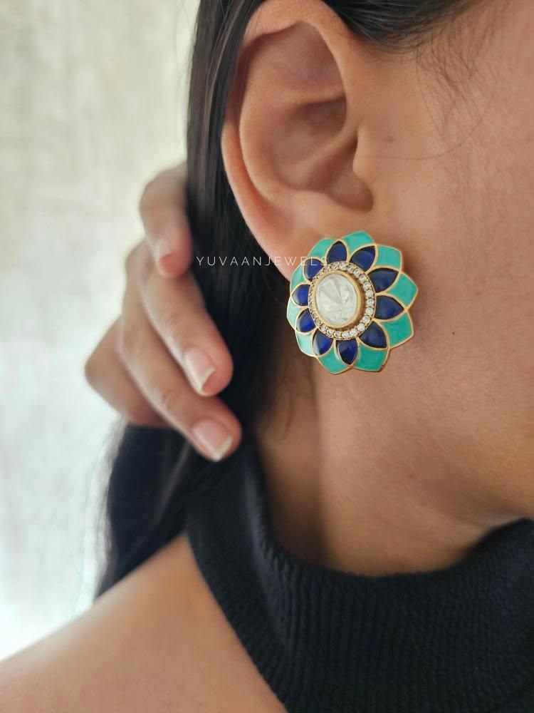 Bahati polki studs Thumbnail