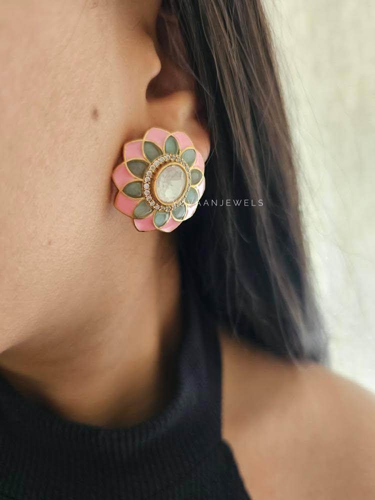 Bahati polki studs Thumbnail