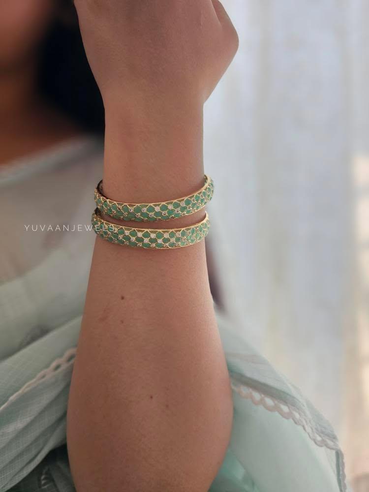 Zariya meenakari bangles Thumbnail