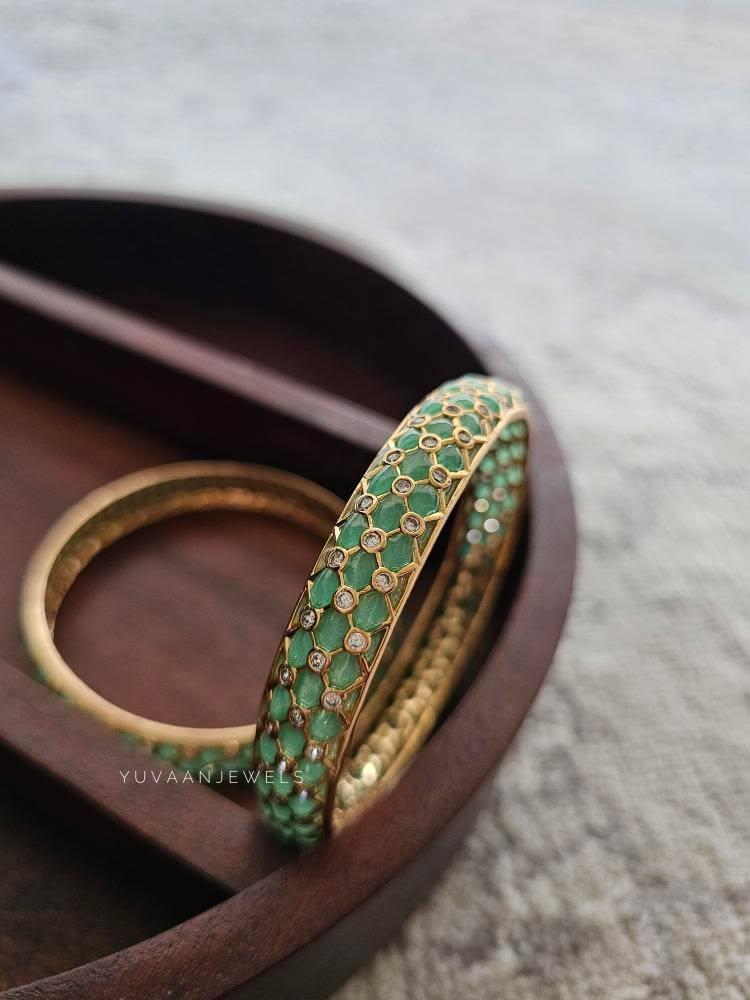 Zariya meenakari bangles Thumbnail