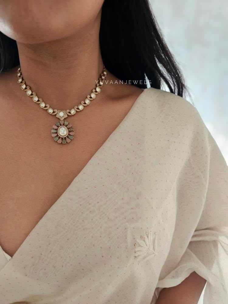 Arunika polki necklace Thumbnail