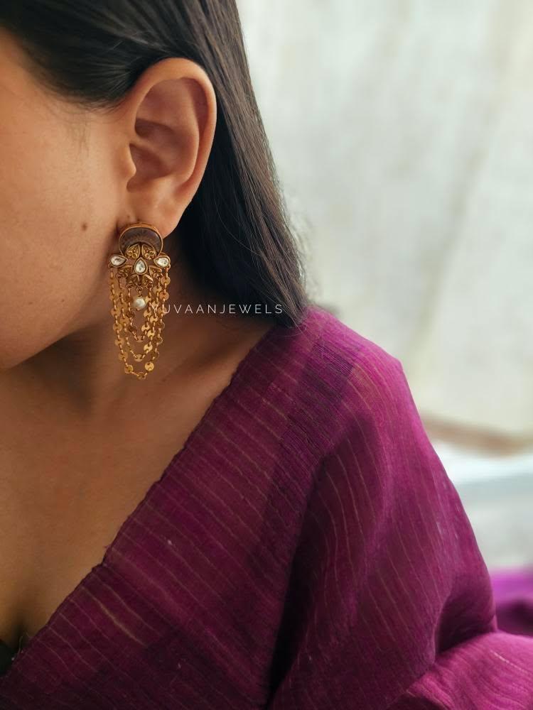 Rahi handcrafted earrings Thumbnail
