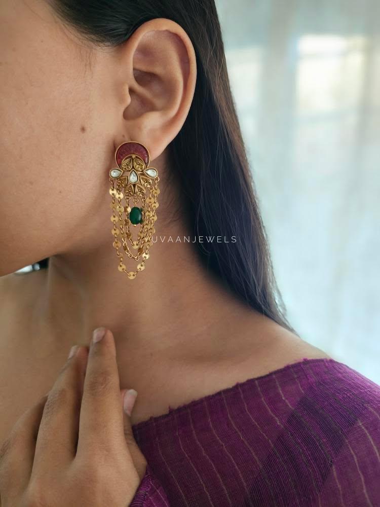 Rahi handcrafted earrings Thumbnail