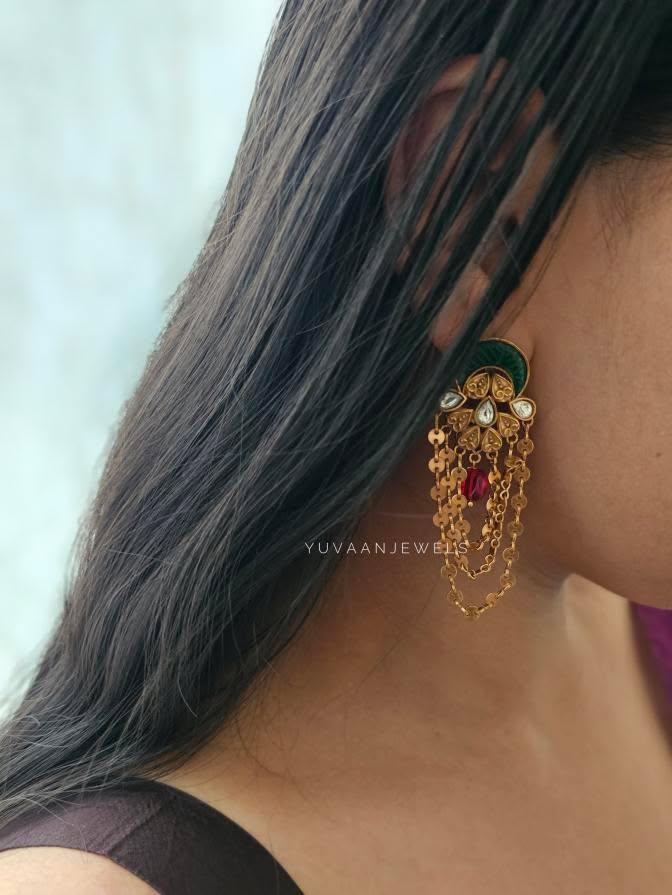 Rahi handcrafted earrings Thumbnail
