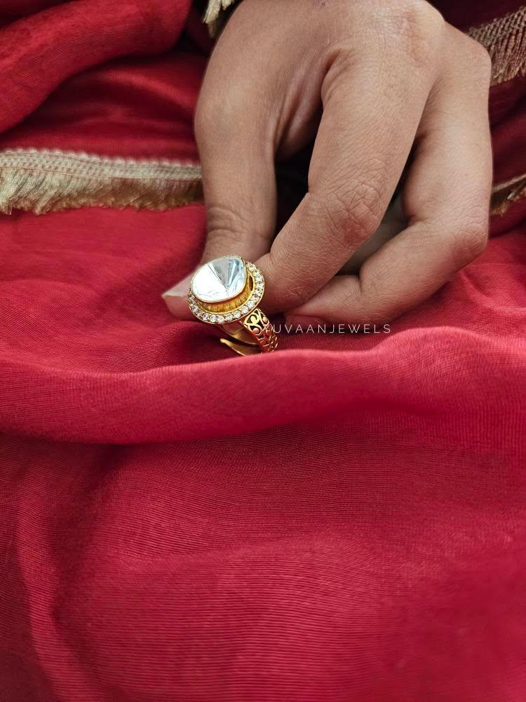 Mansha polki ring Thumbnail