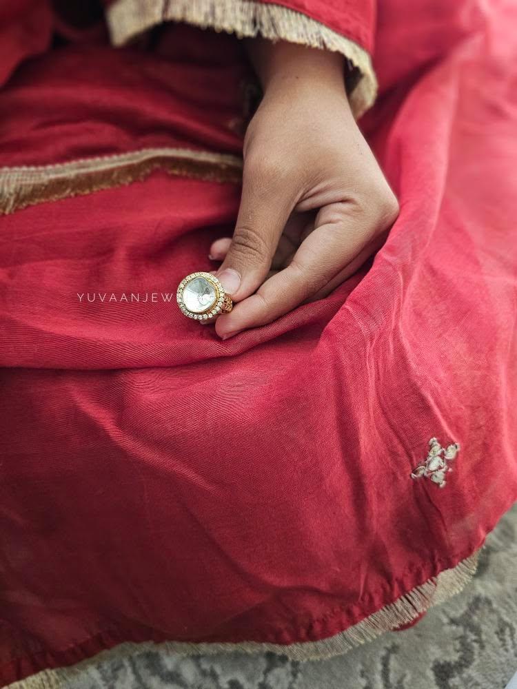 Mansha polki ring Thumbnail