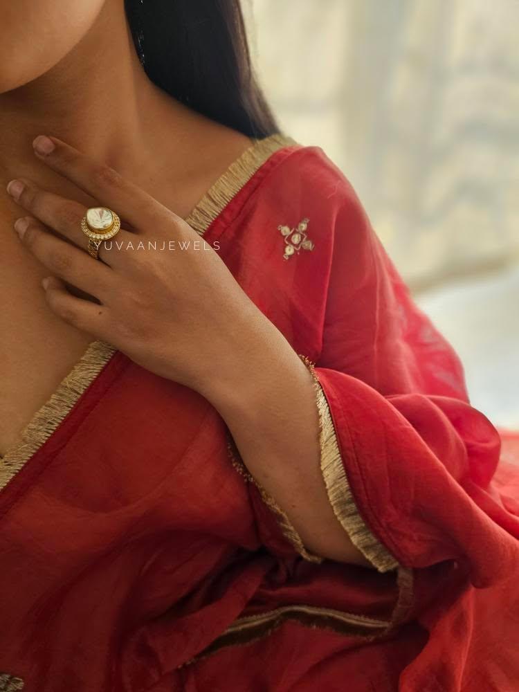 Mansha polki ring Thumbnail