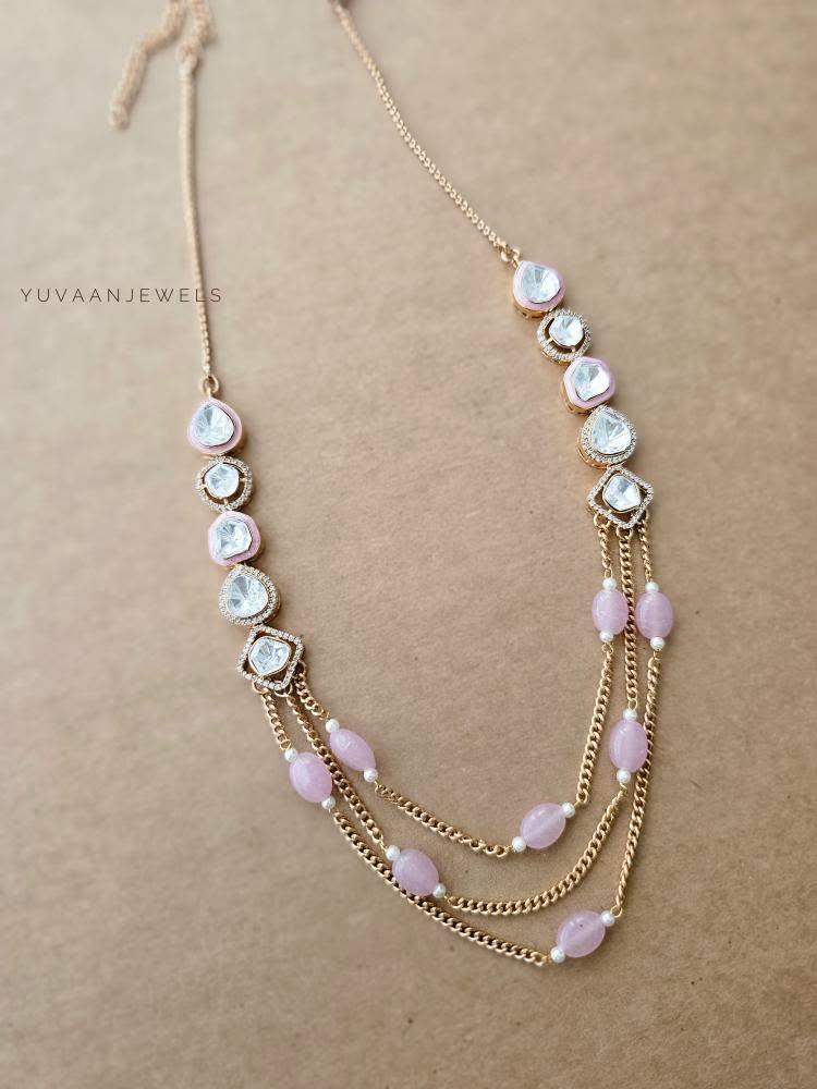 Rosie pearl delicate necklace Thumbnail