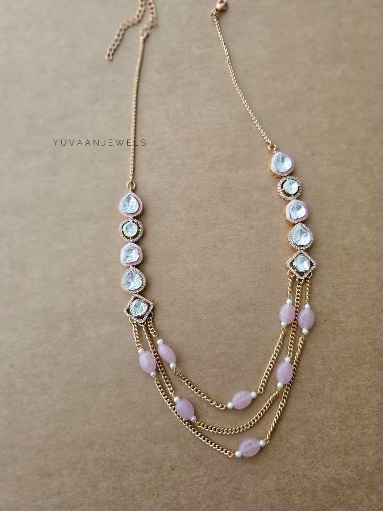 Rosie pearl delicate necklace Thumbnail