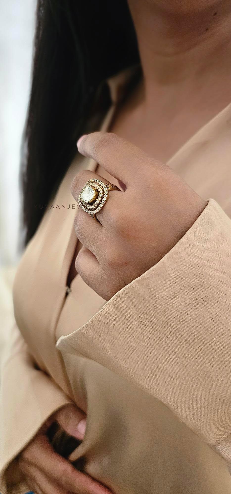 Aashna polki ring Thumbnail