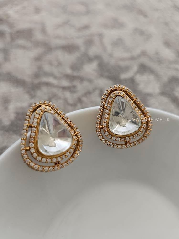 Asaan polki studs Thumbnail