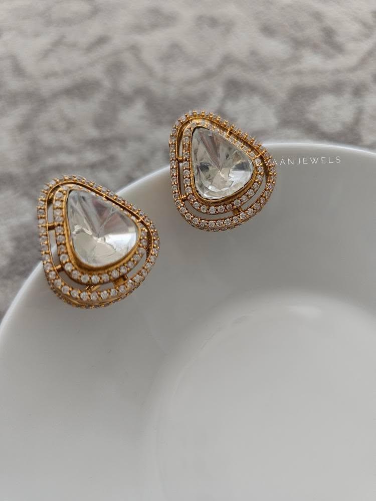 Asaan polki studs Thumbnail