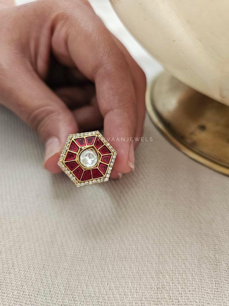 Mehan polki ring Thumbnail