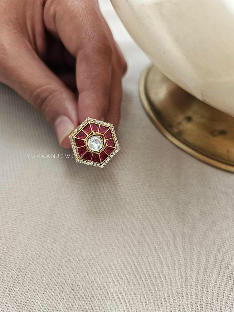 Mehan polki ring Thumbnail