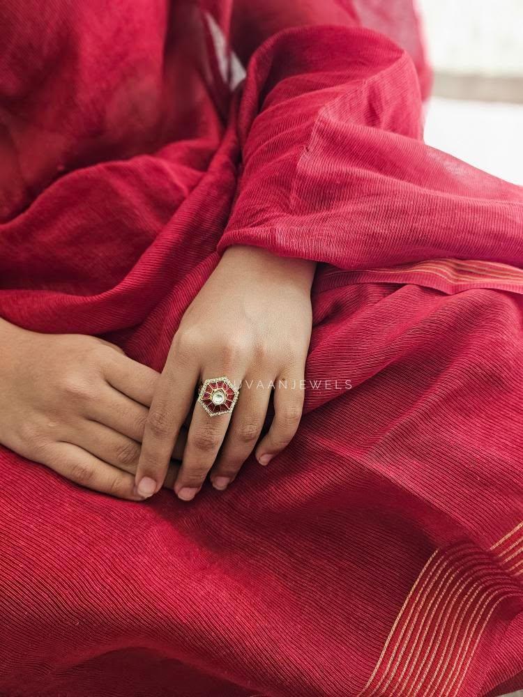 Mehan polki ring Thumbnail