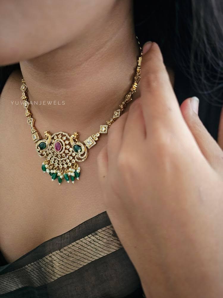 Kamari polki necklace Thumbnail