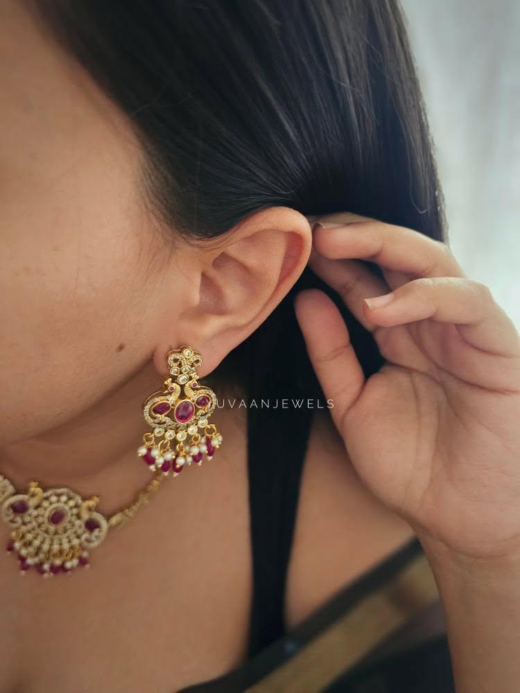 Kamari polki necklace Thumbnail