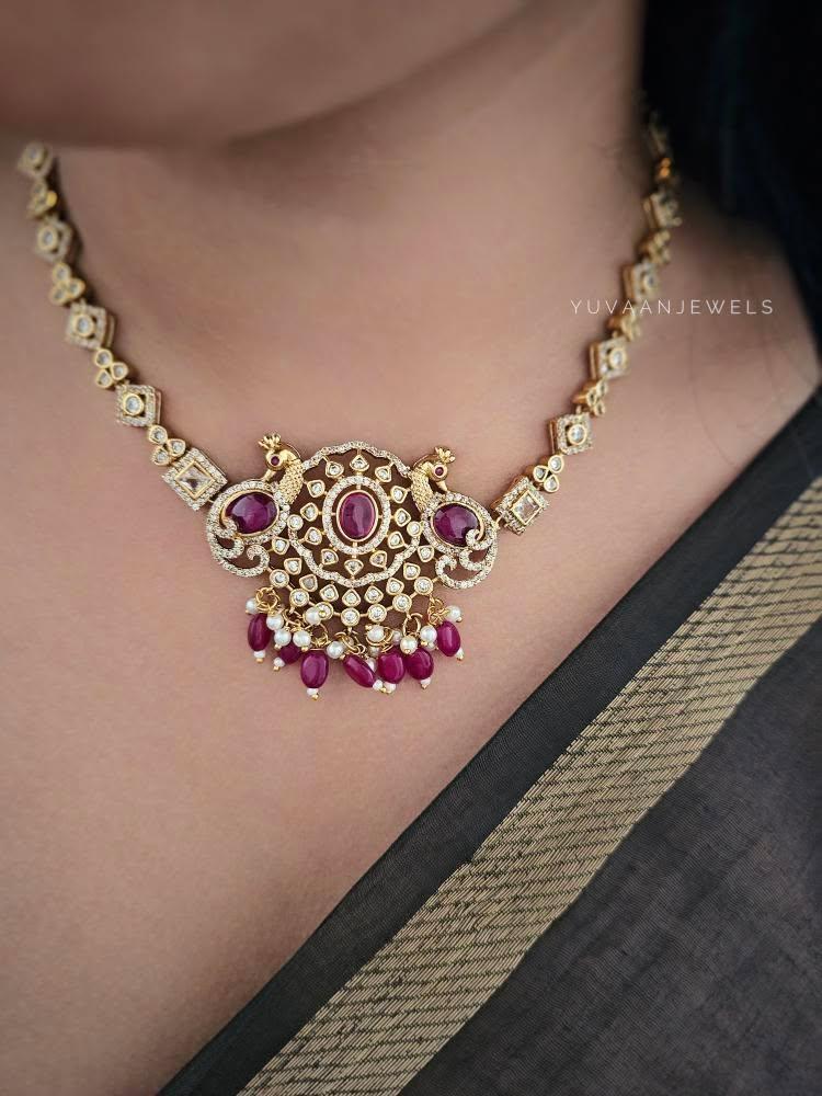 Kamari polki necklace Thumbnail